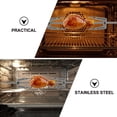 thumbnail image 5 of Oven Supply Stainless Steel Grill Fork Turkey BBQ Air Fryer Chicken Rotisserie Stick Rod Roast Forks Rotating 2 Sets, 5 of 6