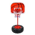 Djiypn Kids Mobile Basketball Hoop With Fillable Base Indoor Outdoor