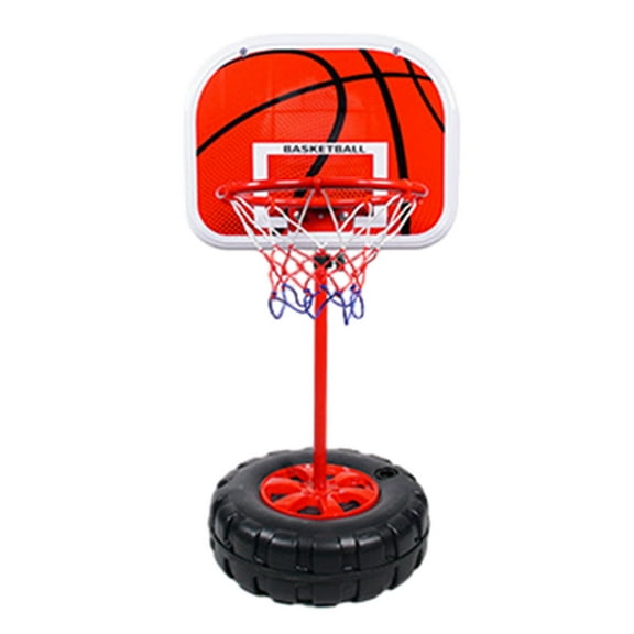 JikouIivo Kids Mobile Basketball Hoop With Fillable Base Indoor Outdoor Portable Shooting Game Equipment Height Adjustable