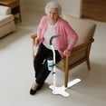 thumbnail image 3 of White Stand Assist for Elderly, Adjustable Height Mobility Couch Assist with Cup Holder Stand Up Helper with PU Handle Elderly Chair Lift for Seating Furniture Supports up to 398lbs, 3 of 26