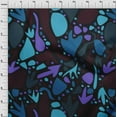 thumbnail image 4 of oneOone Cotton Poplin Light Blue Fabric Geometric Abstract Floral Sewing Material Print Fabric By The Yard 56 Inch Wide, 4 of 4