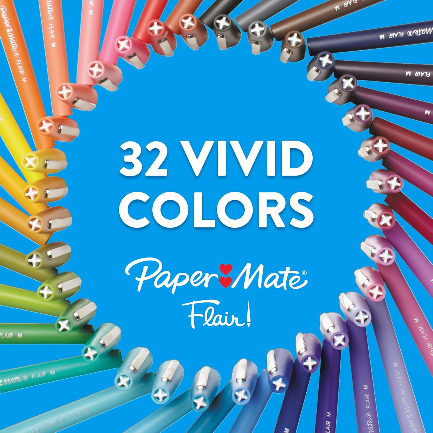 Flair Felt Tip Pens, Medium Point (0.7mm), Black, 12 Count - Teacher Supplies, Journaling, Note-Taking, Writing