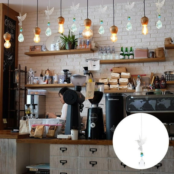 Masteelf Hanging Crystal Glass Ball with for Festival Decorations Easy to Hang 6.3 Inches