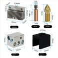 thumbnail image 5 of 2X Kit de Extremo Caliente de Impresora 3D para Extrusor de Termistor de Varilla Calefactora de Bloque Calefactado Neptune 4 para Hotend Neptune 4 Pro, 5 of 5
