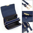 thumbnail image 3 of UTO Womens Small Crossbody Purses PU Leather Cellphone Bags Ladies Clutch Shoulder Handbags Wallet Purse(Navy Blue), 3 of 8