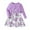 Purple, variant on Odeerbi Toddler Girls Princess Dress with Shrugs Cover Ups Two-piece Set Floral Cotton Dress New Spring Printed Dress Knitted Cardigan Set Brown
