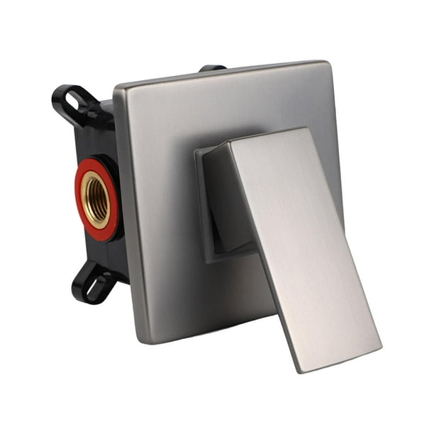 Válvula mezcladora de ducha Válvula de manija de ducha Aspecto elegante Textura suave Pared Gris