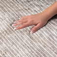 thumbnail image 3 of Addison Rugs Dream Shag Premium Machine Washable Transitional Stripes Taupe Runner Rug, 2'3" x 7'6", 3 of 8