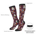 thumbnail image 4 of Knee High Socks for Women Men Athletic - Cute Dog Puppy Bone Thigh-High Black Sole Comfort Breathable Long Socks for Casual Travel Running, 4 of 7