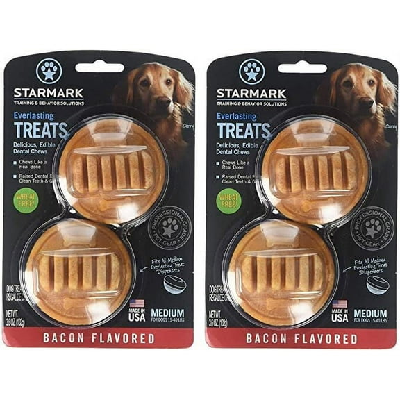 StarMark Everlasting Bacon Dog Dental Chew, Medium, 3.6 oz 2