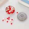 thumbnail image 1 of Caja de dulces de aromaterapia hueca chapada en plata | Caja de almacenamiento decorativa para recuerdos de boda | Elegante diseño de plástico | Organizador de recuerdos multiusos | Paquete de 12 |, 1 of 6