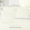 thumbnail image 4 of (4 pack) Nestl Pillow Sham Set of 2, Premium 1800 Series Double Brushed Bed Pillow Cases, Off White, Euro 26" X 26", 4 of 7