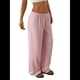 thumbnail image 3 of Pantalones Deportivos Anchos para Mujer, con Cordón, Holgados, de Cintura Alta y Sueltos, Informales Rosa XS, 3 of 9