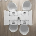thumbnail image 3 of Ambesonne I Love You Place Mats Set of 4, Stars for Loved, Standard Size, White Charcoal Grey, 3 of 4