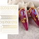 thumbnail image 4 of 541pcs Decoración Uñas Stickers Nail Tattoo Línea Oro/plata, 4 of 5