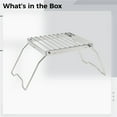 thumbnail image 5 of Outdoor Stove Stand, Portable and Foldable Stainless Steel Campfire Grill Stand for BBQs, Fire Pits, and Camping Adventures, 5 of 5