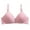 Pink, variant on Ladies Fashion Thin Breathable Steel Ring Bra - Sexy Sagging Design, Nylon/Spandex, for All-Day Comfort - 36-42 Sizes