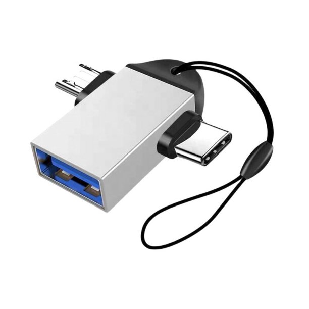 2 in 1 OTG Converter, USB 3.0 to Micro USB and Type C Adapter, USB 3.0