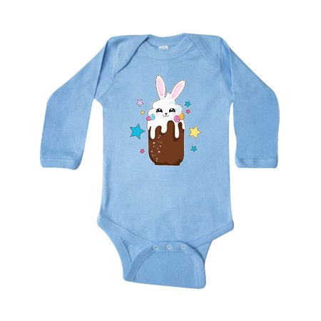 

Inktastic Easter Chocolate Bunny Drink with Stars Gift Baby Boy or Baby Girl Long Sleeve Bodysuit