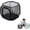 Black, variant on Foldable Outdoor Insect Breeding Cage Breathable Mesh Butterfly Habitat Clear View Zipper Observation Box Portable Insect Enclosure Habitat for Butterflies & Plants