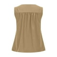 thumbnail image 5 of Womens Summer Tank Tops Pleated Crew Neck Cute Shirt Casual Sleeveless Loose Outfits 2025 Trendy Beach Vacation, 5 of 9