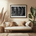 thumbnail image 3 of Haunted Forest - York Pennsylvania Photography Black and White Forest Nature Woodland Woods Rustic Mystical Black Framed Wall Art Print 16 x 24 inches, 3 of 4
