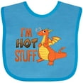 thumbnail image 3 of Inktastic I'm Hot Stuff- Cute Dragon Boys or Girls Baby Bib, 3 of 4