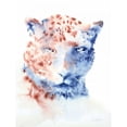 thumbnail image 3 of Valle, Aimee Del 15x18 Black Modern Framed Museum Art Print Titled - Copper and Blue Cheetah, 3 of 5