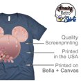 thumbnail image 5 of Women Teen Rose Gold Drip Mickey Ears with Flowers Shirt Unisex Floral Adult Ladies Boho Character Tshirt (Navy, Small), 5 of 7