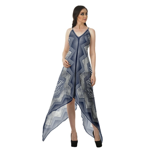 Moomaya Robe Bohème Imprimée Dos Nu Été Col en V Dos Nu Robes Femmes