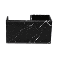 thumbnail image 2 of KINGFOM Pen Holder, PU Leather Desk Organizer Home School Office Stationery Storage Box Office Supplies Organizer Business Card Holder Black Marble, 2 of 9