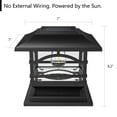 thumbnail image 4 of Davinci Light Edison Solar Post Cap Light Bright LEDs, Cordless, 4 of 6