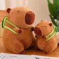 thumbnail image 4 of Juguete de peluche, juguetes de peluche de capibara de dibujos animados, muñeca de peluche de capibara con mochila de tortuga, lindo peluche de capibara, 4 of 5