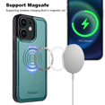 thumbnail image 4 of Decase Magnetic PU Leather Wallet Phone Case for iPhone 12 Mini, RFID Blocking, Mag-Safe Compatible, 2-in-1 Removable Card Holder,Shockproof Flip PU Leather Phone Cover,Green, 4 of 9