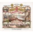 thumbnail image 2 of Mayer, Merkel & Ottmann, Lith. 14x12 Black Ornate Wood Framed Double Matted Museum Art Print Titled: Hungarian Wines Imported by D.A. Mayer (1877), 2 of 5