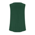 thumbnail image 5 of Jjayotai Tank Tops for Women, Summer Outfits 2025, Square Neck Casual Shirts Blouses, Sleeveless Solid Camisole Tank Top Green^ XXL, 5 of 8