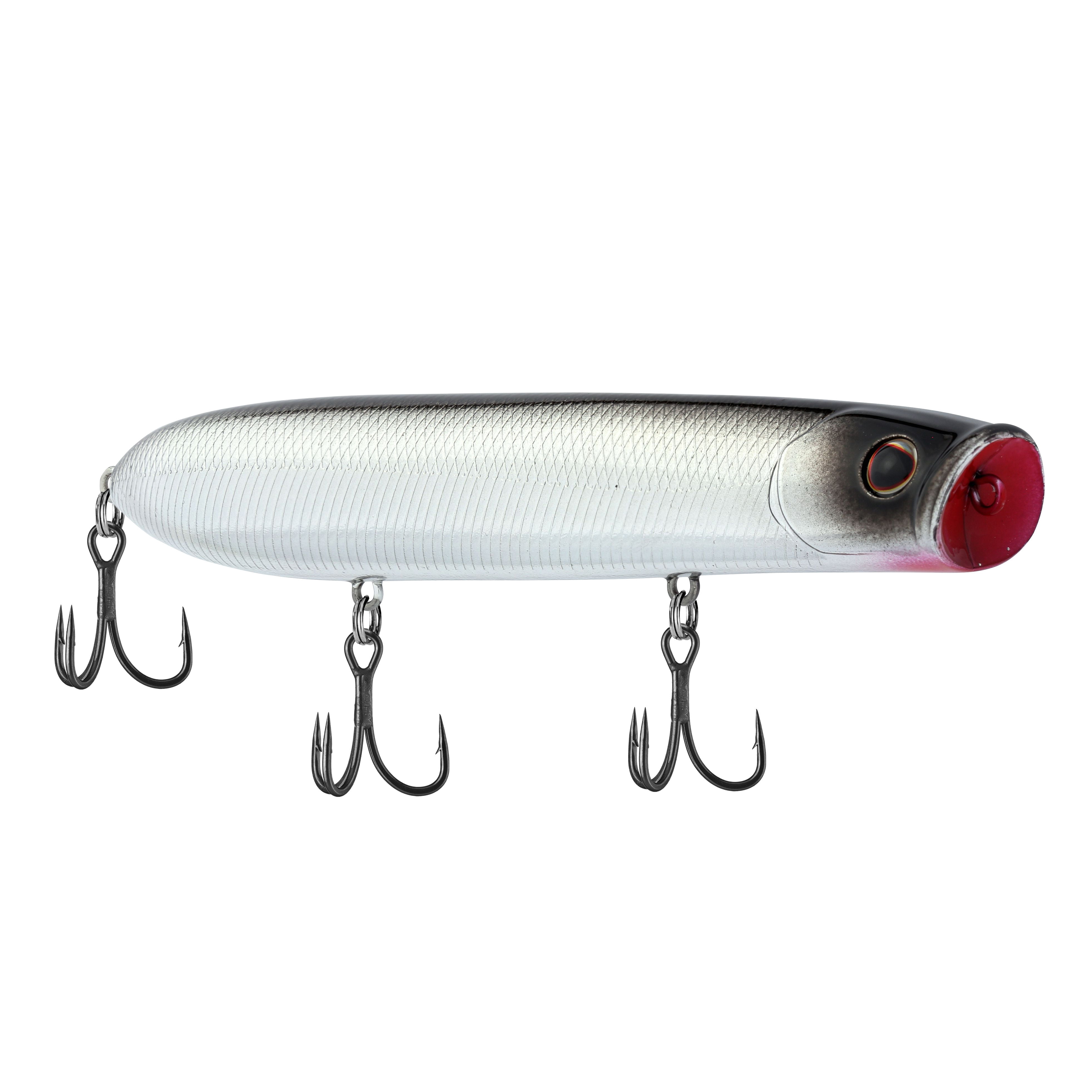 Berkley Cane Walker Topwater Fishing Lure, Black Chrome, 4/5 oz