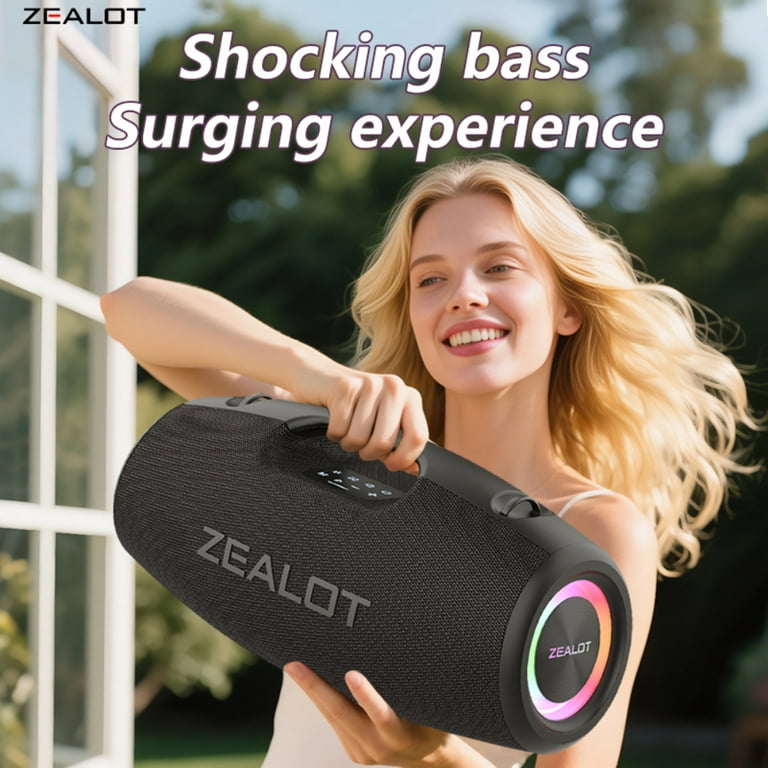 ZEALOT S78 Outdoor Waterproof Speaker, IPX6 Fear no rain, 20H Long