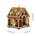 thumbnail image 3 of Christmas House Shaped DIY Diamond Art Hanging Ornament, VVQ Handmade Xmas Candy House Kit with Wooden Base Rhinestones for Decor, 3 of 7
