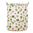 thumbnail image 3 of Stylish Patterned Linen Laundry Hamper Large Open Top Breathable Fabric For Bedroom Bathroom Durable And Easy Design, 3 of 5