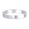 thumbnail image 3 of 3MM Width Comfort Fit Plain Wedding Band Ring For Men and Women In 14K Solid White Gold Size 9, 3 of 5