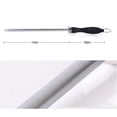 thumbnail image 3 of Professional Knife Sharpener, Kitchen Knife Sharpener, Sharpening Steel, 12 in, Stainless Steel, Knife Sharpening, Knife Honing Rod, Knife Sharpener Rod, Honing Steel for Knives,, 3 of 9