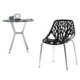 thumbnail image 4 of UBesGoo Birds Nest Dining Side Chair, Armchair,Black, Plastic Lounge Chairs Dining Room Kitchen Study, 4 of 5
