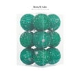 thumbnail image 4 of YingYouFu Glitter Ornaments, 12-Pack 8Cm Christmas Balls, Shiny Tree Decorations, Party Hanging s, Sparkling Holiday Display, Green, 4 of 6