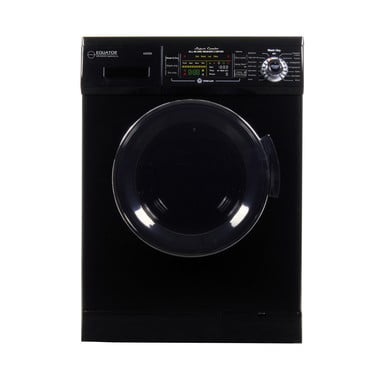 Equator Compact 24 inch Black Vented/Ventless Combination Washer Dryer Dry, Quiet, Easy to Use Controls, (Best Washer For The Money 2019)