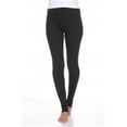 thumbnail image 1 of White Mark Cotton Solid Leggings, 201-Black - Small, 1 of 1