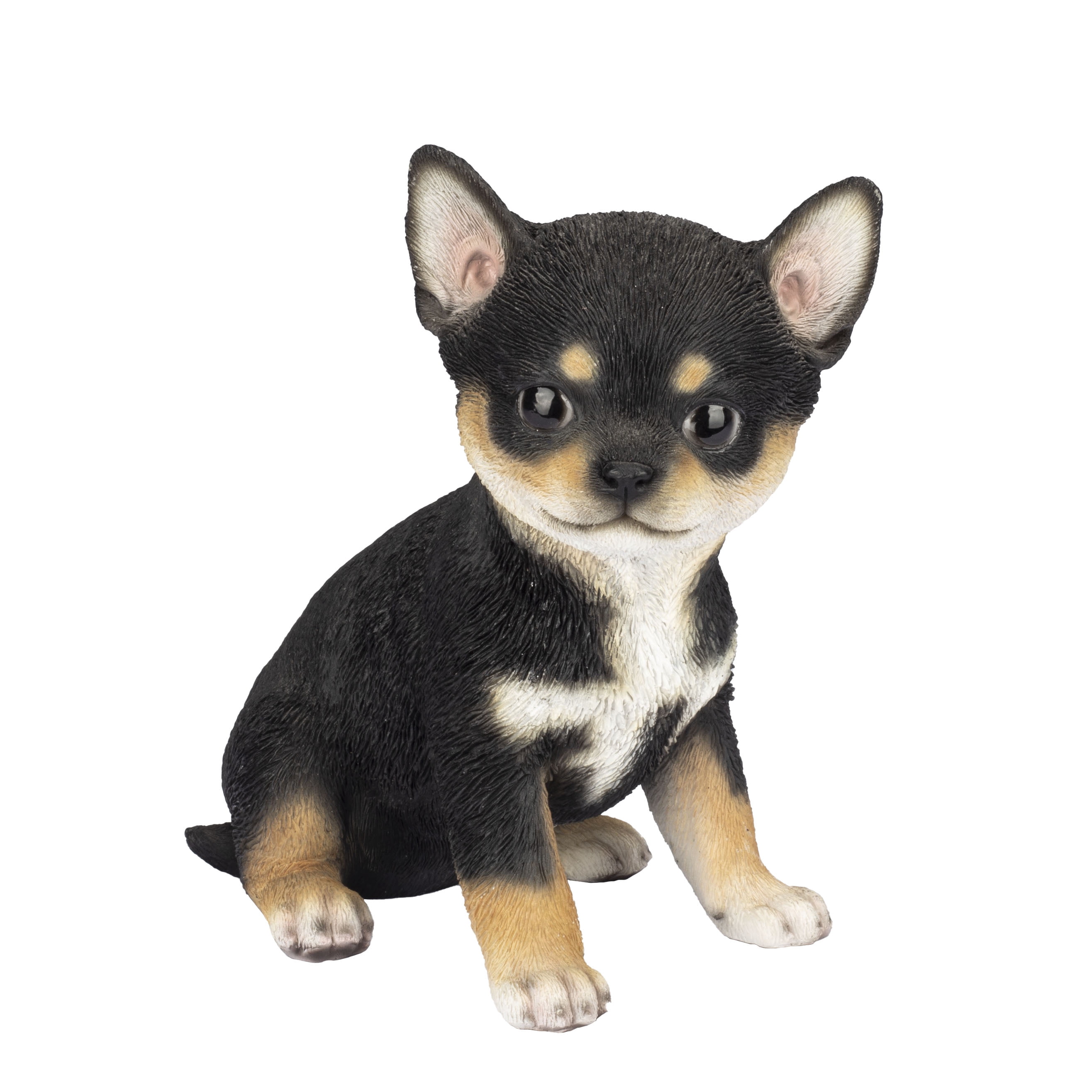SOREAL Black Chihuahua | Handpainted Decorative Puppy Statue for Home & Garden Decor | Premium Polyresin Dog Statue | Gift for Dog Lovers | Weather-Resistant Indoor/Outdoor Decor