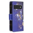 thumbnail image 3 of Dteck Wallet Phone Case for Google Pixel 6 Pro with Wrist Strap, Heavy Duty Zipper Purse Card Slots Wallet Cute Pattern Flip Folio Phone Case for Google Pixel 6 Pro, Purple Butterfly, 3 of 6