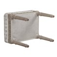 thumbnail image 4 of Jennifer Taylor Home Dauphin Rembourré Vanité Accent Tabouret Argent Check, 4 of 9