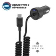 thumbnail image 2 of Scosche CC27i Strike Drive 15W + 12W USB Car Charger with Type-C Cable and USB Port, 2 of 4